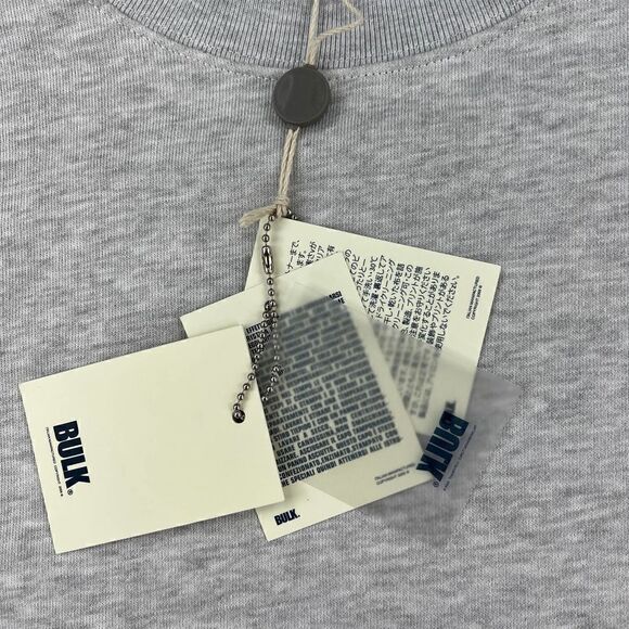 New Bulk Men L Large Grey Sweater Pullover Comfortable Long Sleeve Sweatshirt - Picture 8 of 10